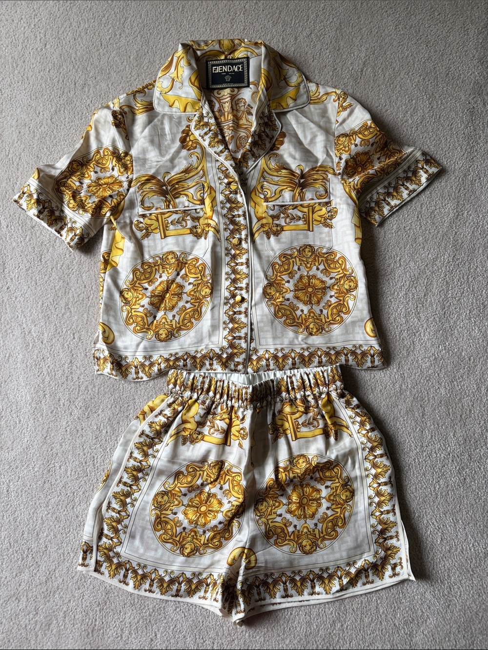 Limited Edition Fendi x Versace Women’s Silk Set
